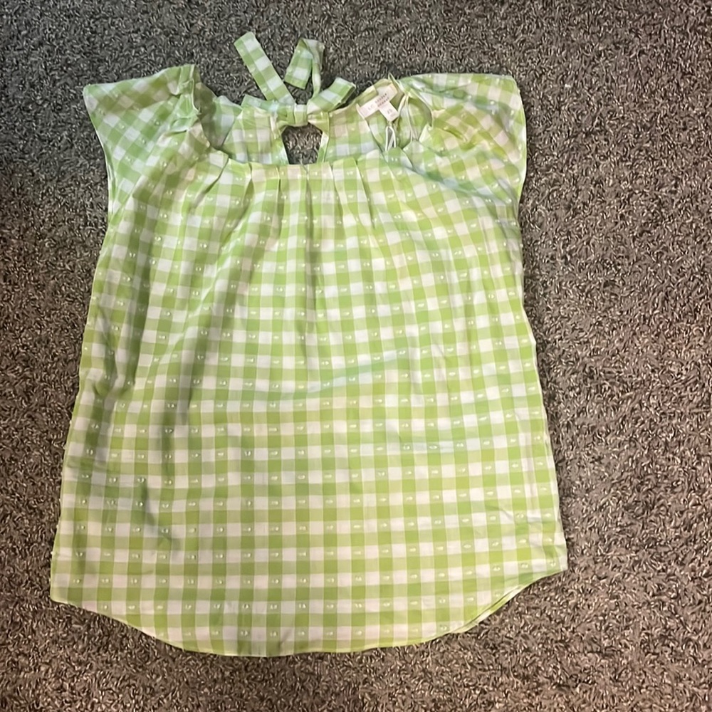 Lauren Conrad Pleat Neck Top